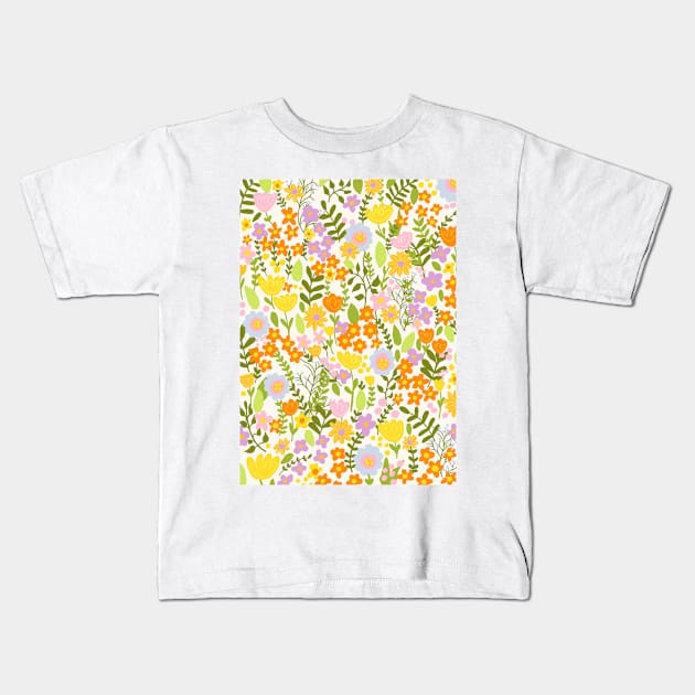 Amelia Light Pattern Kids T-Shirt by Gigi Rosado